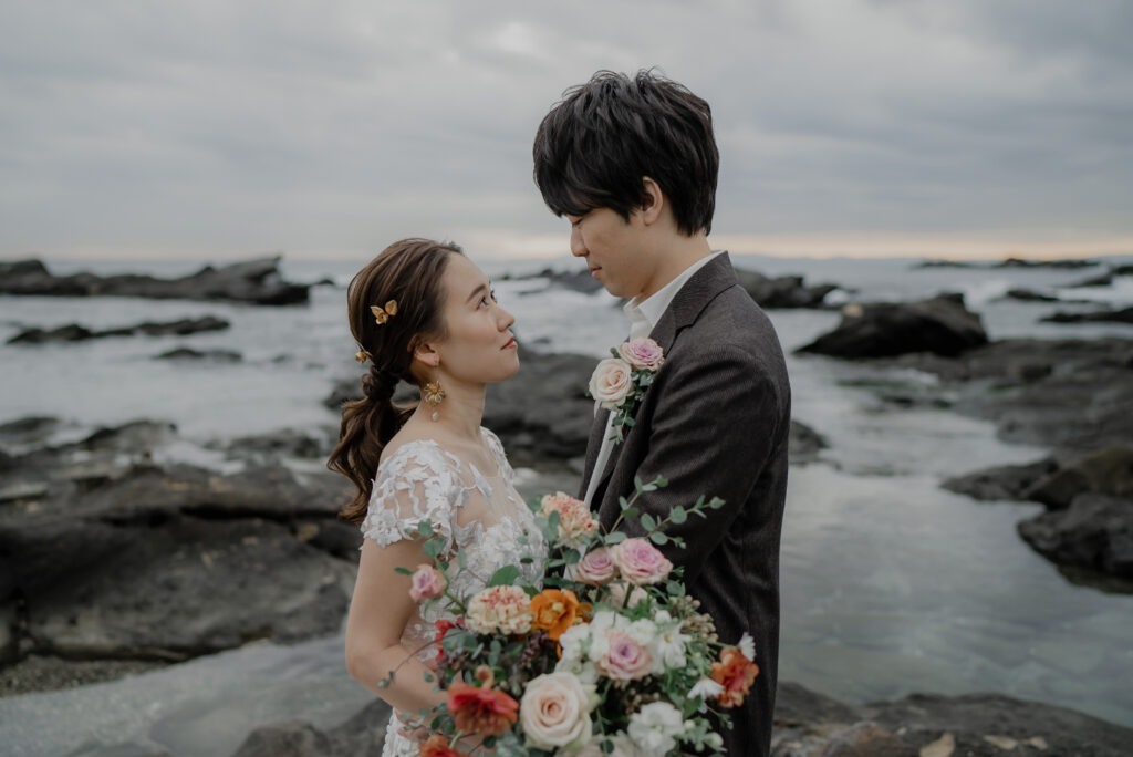 城ヶ島 神奈川の前撮り事例 前撮り写真 結婚式のムービー撮影 Picniko ピクニコ